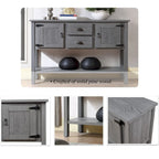 Console de buffet en bois massif de 48 po