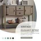 Console de buffet en bois massif de 48 po