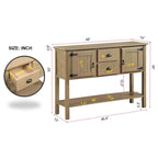 Console de buffet en bois massif de 48 po