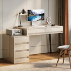 Bureau réversible avec 5 tiroirs