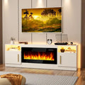 Meuble TV de 70 po avec foyer électrique de 36 po