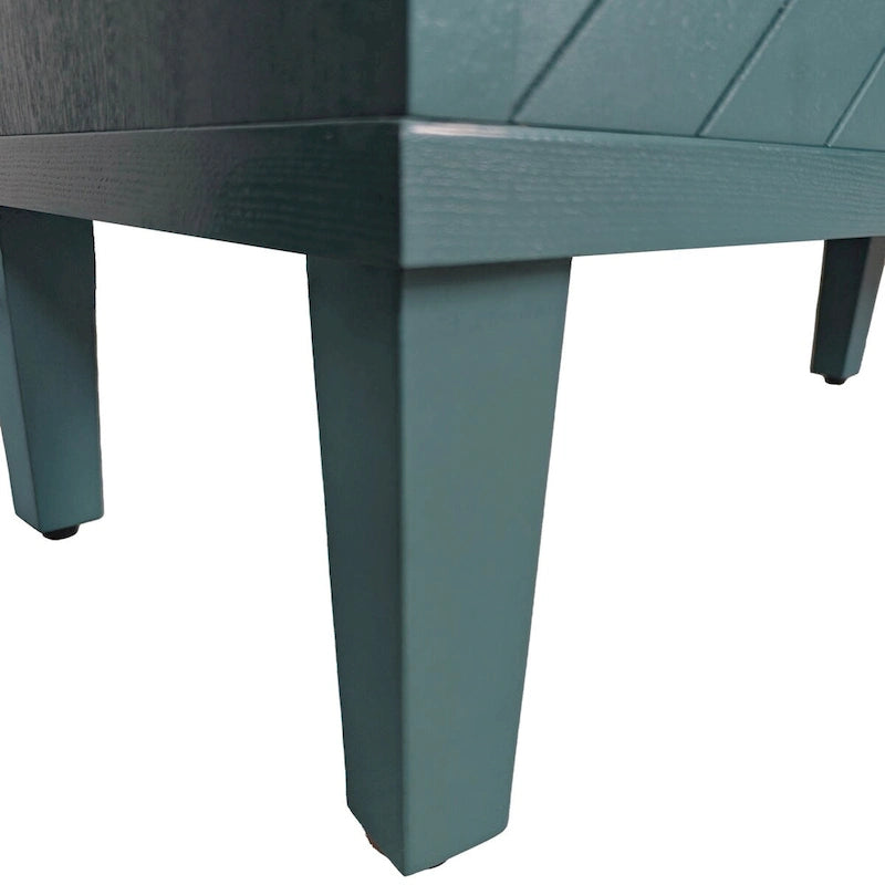 Buffet bahut élégant unique à 4 portes avec pieds en pin